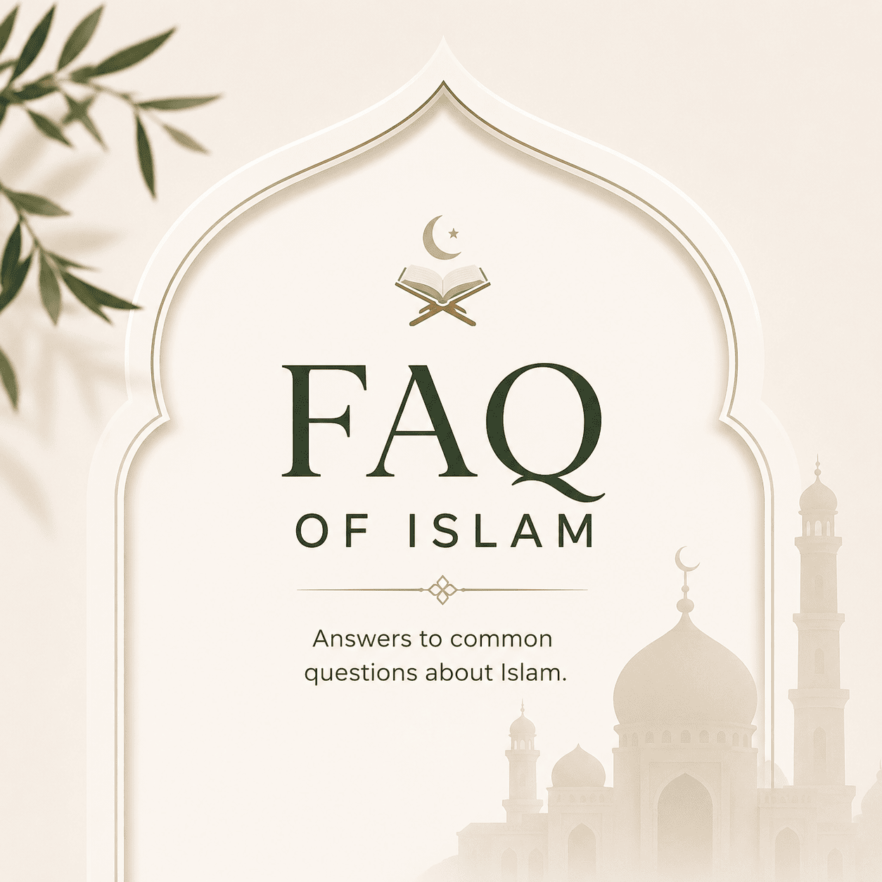 Frequently Asked Questions About Islam cover