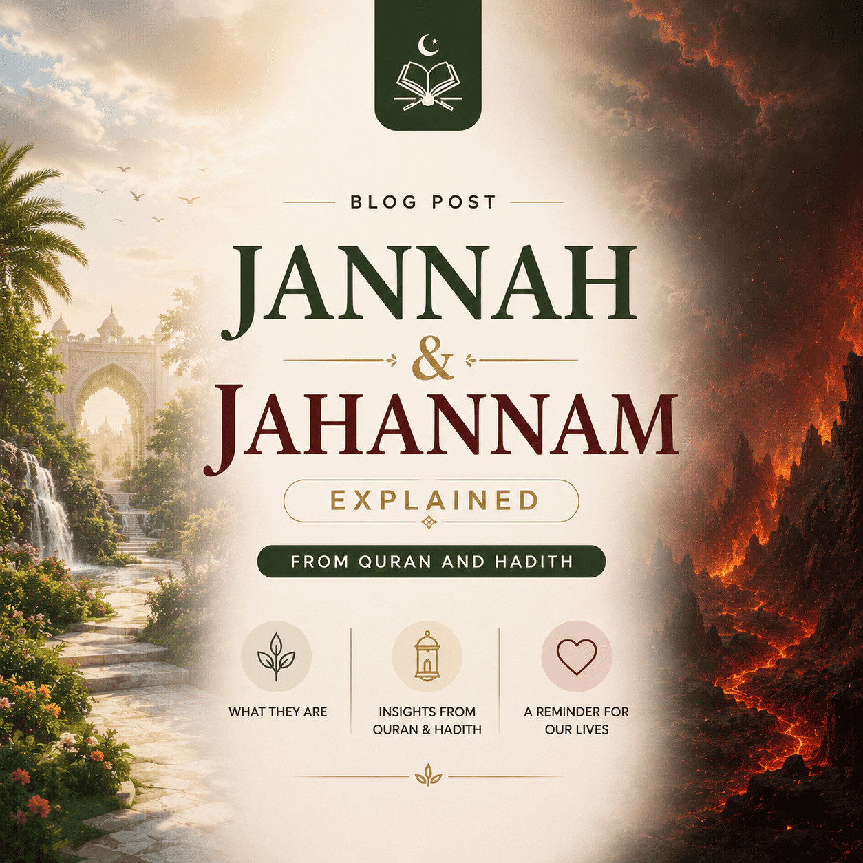 Jannah and Jahannam What the Quran and Hadith Teach Us cover