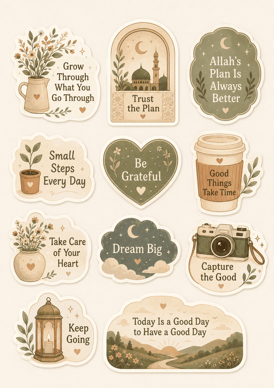 Floral Islamic Wall Art III image 1