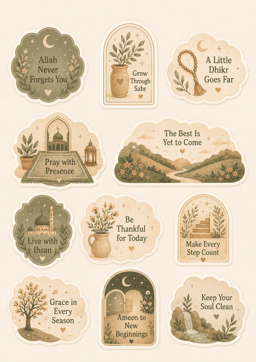 Floral Islamic Wall Art III image 11