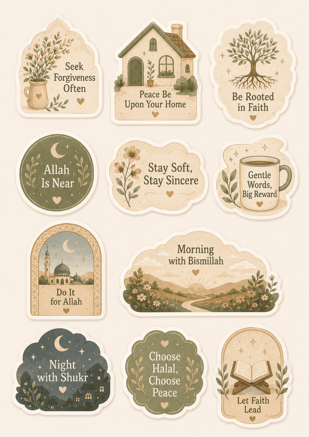 Floral Islamic Wall Art III image 10