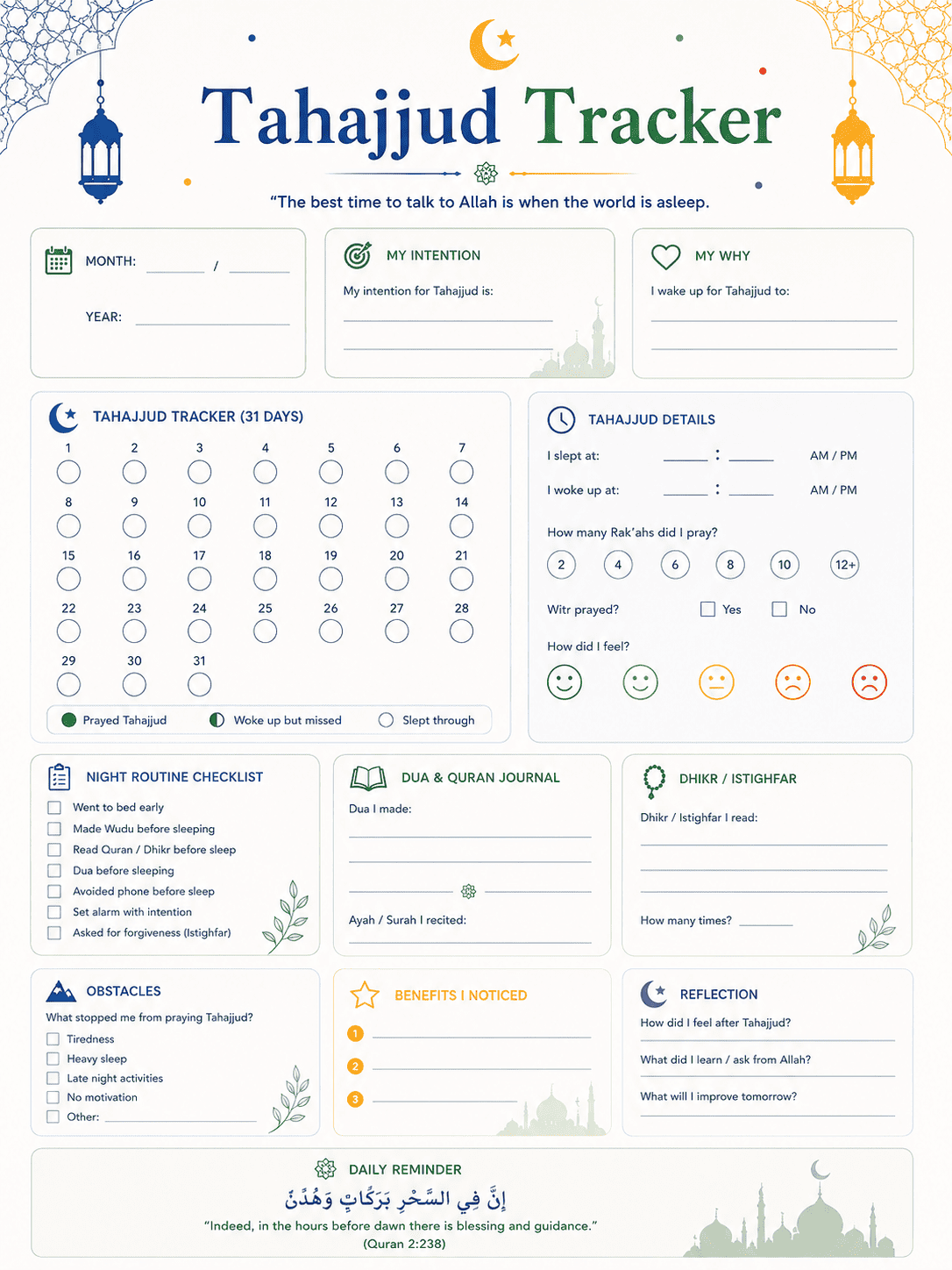Muslim Life and Ramadan Planner Bundle image 11