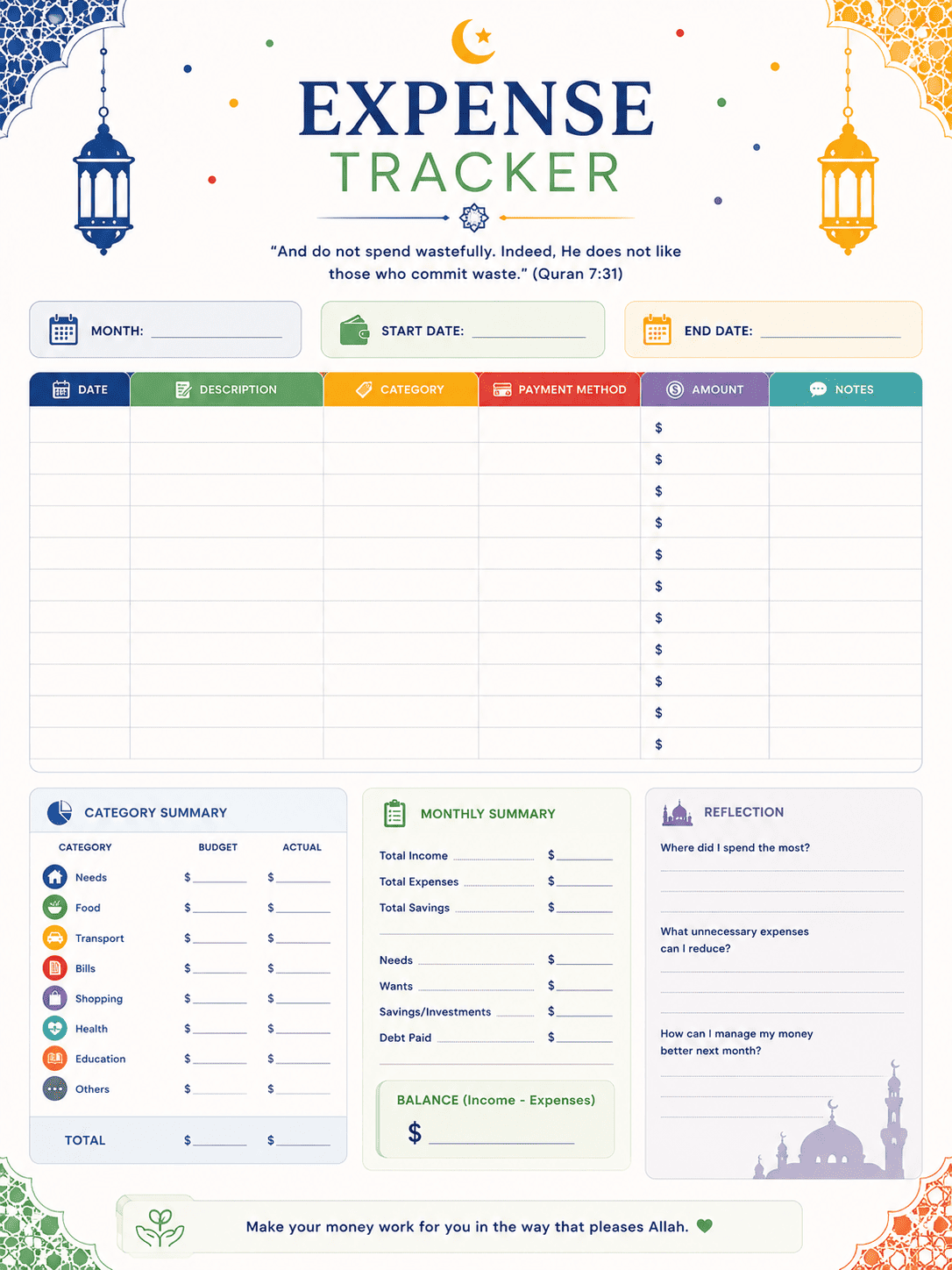 Muslim Life and Ramadan Planner Bundle image 4