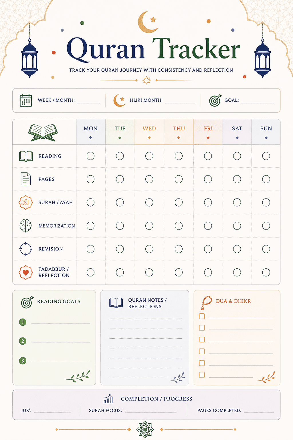 Muslim Life and Ramadan Planner Bundle image 8